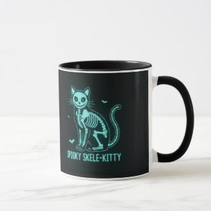 Spooky Skele-Kitty Mug