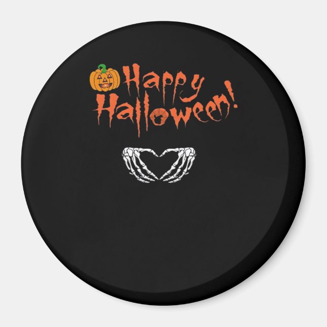 Spooky Skeleton Hands. Happy Halloween.  Magnet (Front)