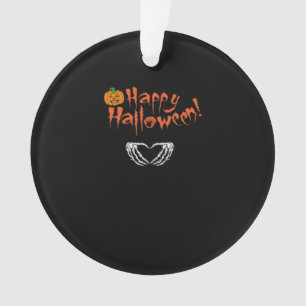 Spooky Skeleton Hands. Happy Halloween.  Ornament