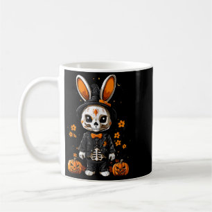 Spooky Skeleton Rabbit Halloween Costume Coffee Mug