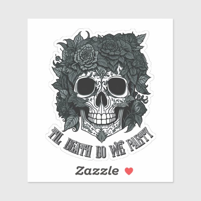 Spooky Skull Day of the Dead halloween bones (Sheet)