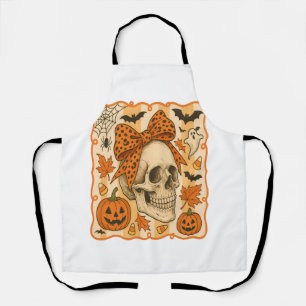 Spooky Skull Halloween Apron