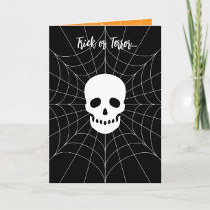 Spooky Skull Halloween Holiday Card