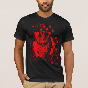 Spooky Skull in Pool of Blood T-Shirt
