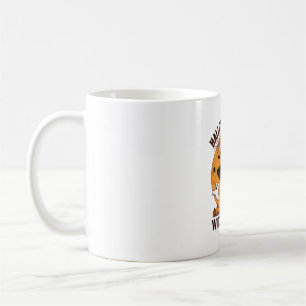 Spooky Skull Moon Vintage Halloween Witch Hat Desi Coffee Mug