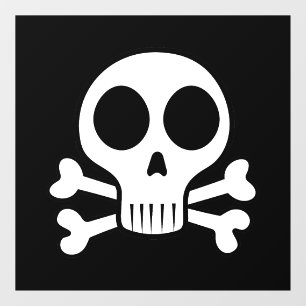 spooky skull on a black background