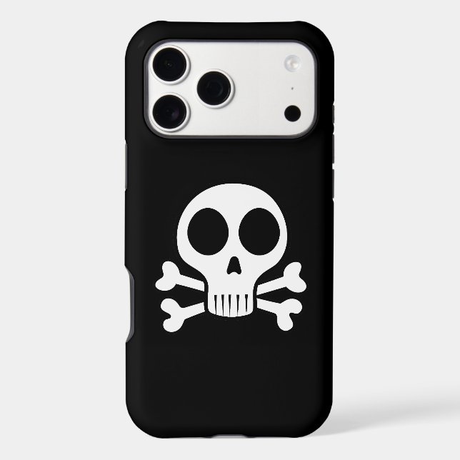 spooky skull on a black background (Back)