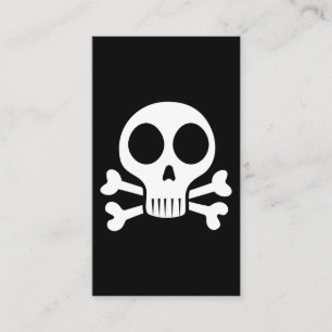 spooky skull on a black background appointment card