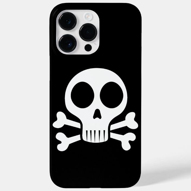 spooky skull on a black background Case-Mate iPhone case (Back)