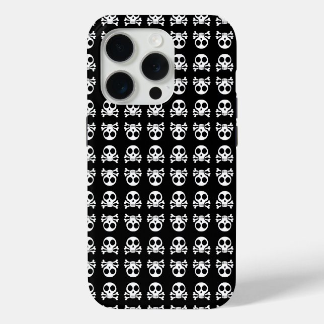 spooky skull on a black background Case-Mate iPhone case (Back)
