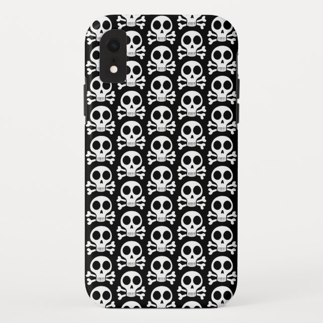 spooky skull on a black background Case-Mate iPhone case (Back)
