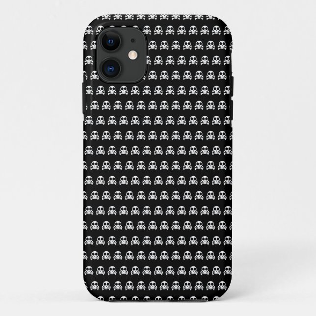 spooky skull on a black background Case-Mate iPhone case (Back)