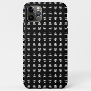 spooky skull on a black background iPhone 11 pro max case