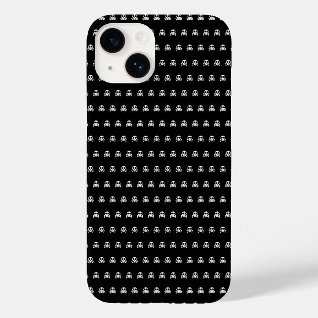 spooky skull on a black background Case-Mate iPhone case (Back)