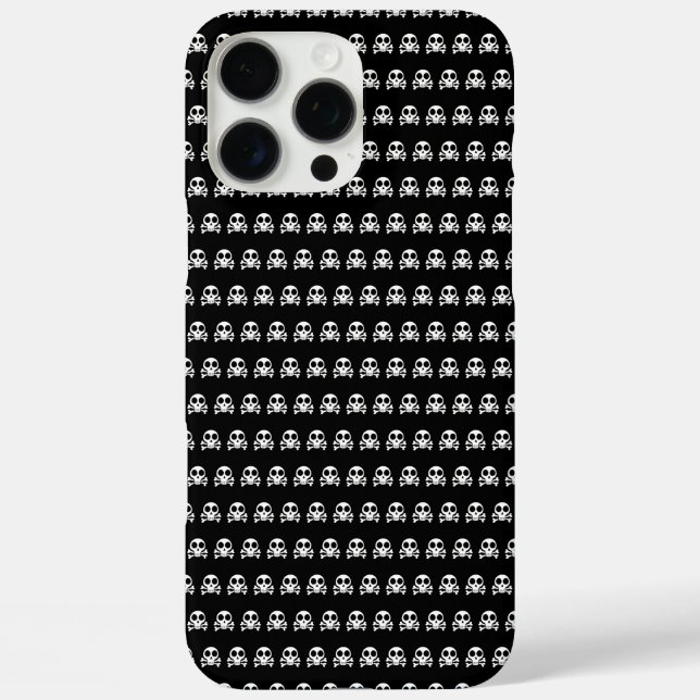 spooky skull on a black background Case-Mate iPhone case (Back)