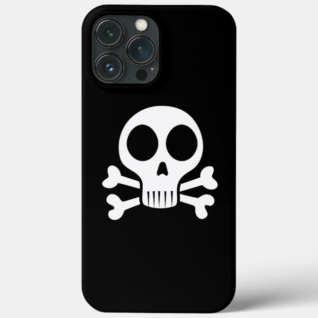 spooky skull on a black background Case-Mate iPhone case (Back)