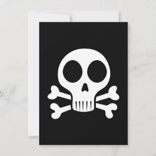spooky skull on a black background save the date