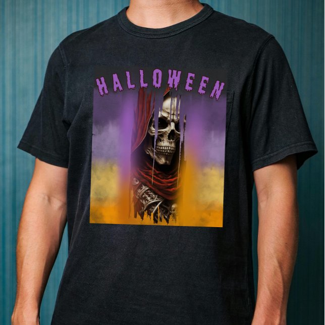 Spooky Skull Skeleton Halloween  T-Shirt (Creator Uploaded)
