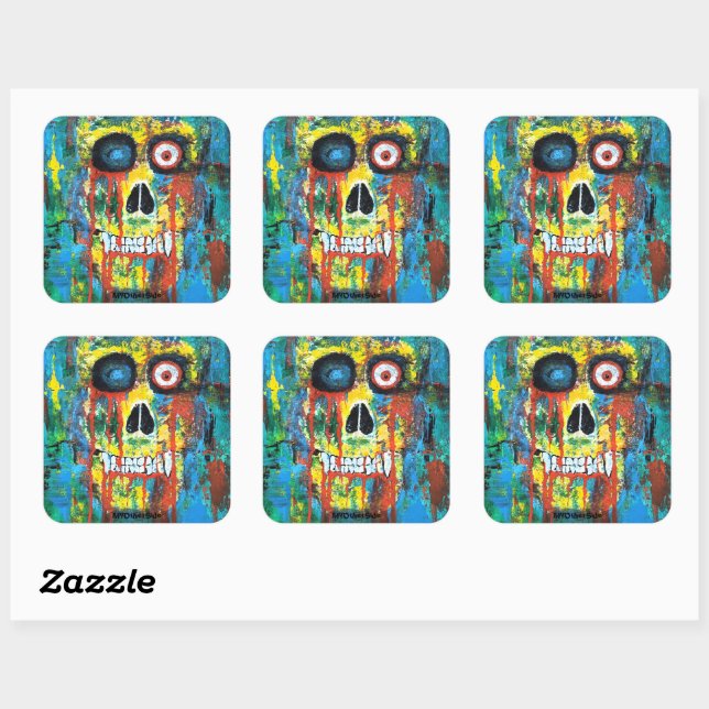 Spooky Skull Sticker (Sheet)