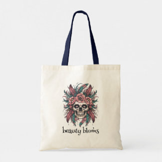 Spooky Skull Tote Bag