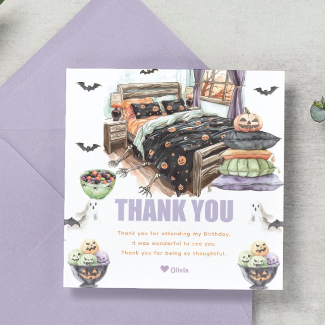Spooky Sleepover Thank You Card (Creator Uploaded)