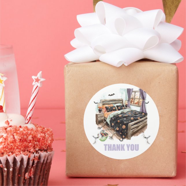 Spooky Sleepover Thank You Stickers (Party)