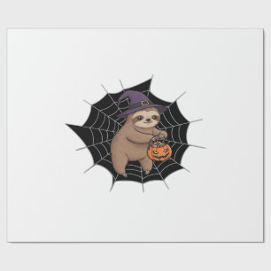 Spooky Sloth Halloween Fun - Cute Trick-or-Treat A Wrapping Paper