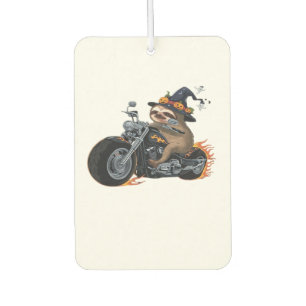 Spooky Sloth Motorcycle Ride Halloween Biker Fun C Car Air Freshener