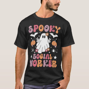 Spooky Social Worker Halloween Best Social Workers T-Shirt