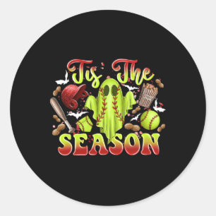 Spooky Softll Ghost Costume Funny Halloween Tis Th Classic Round Sticker