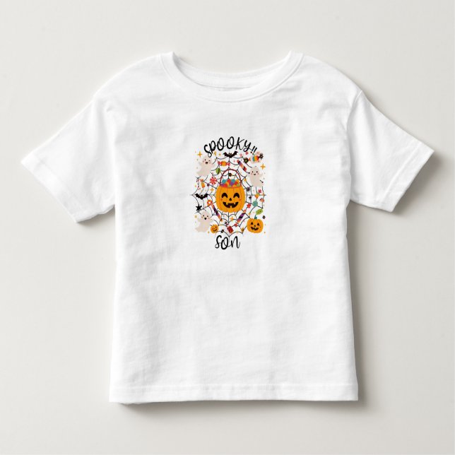 Spooky Son of Halloween Toddler T-Shirt (Front)