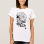 Spooky Spider Disco Babe Bridal Party MOH Shirt<br><div class="desc">This spooky disco Halloween silver disco groovy 70s-inspired theme is the perfect addition to any bridal shower,  shop more here: https://www.zazzle.com/collections/retro_disco_ball-119311570904158081?rf=238296117664346256</div>