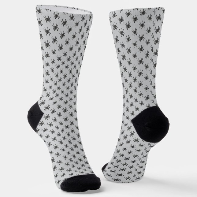 Spooky Spider Halloween Socks (Angled)