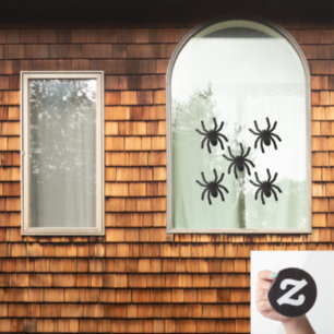 Spooky Spider Window Clings - Large