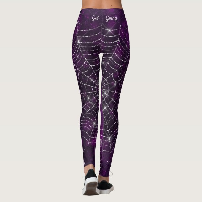 Spooky Spiderweb Leggings (Back)