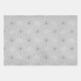 Spooky Spiderwebs Wrapping Paper Sheet