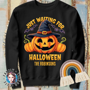Spooky Spirit Just Waiting for Halloween Pumpkins Sweatshirt