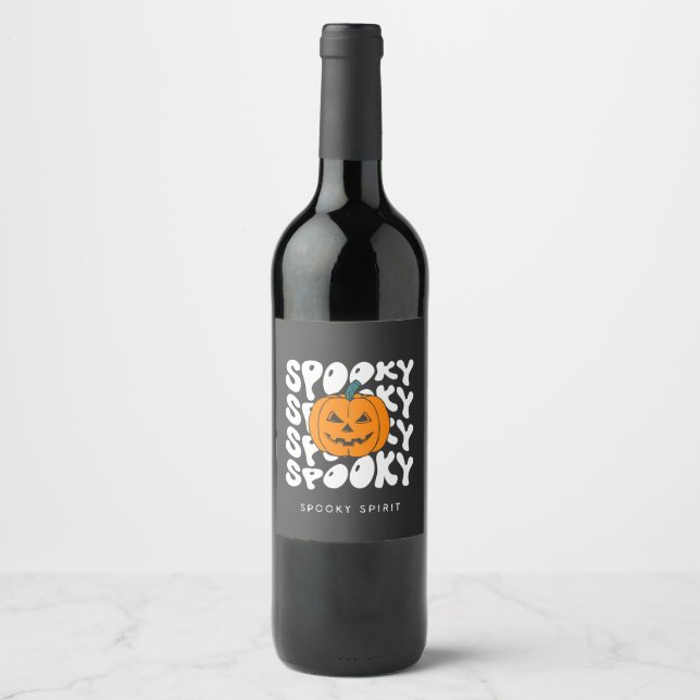 Spooky Spirit Wine Label (Front)