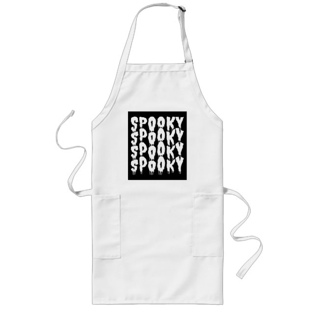 SPOOKY SPOOKY HALLOWEEN COSTUME LONG APRON (Front)