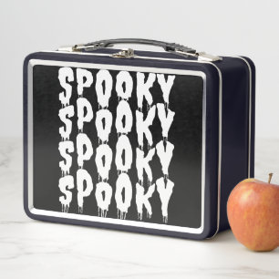 SPOOKY SPOOKY HALLOWEEN COSTUME METAL LUNCH BOX