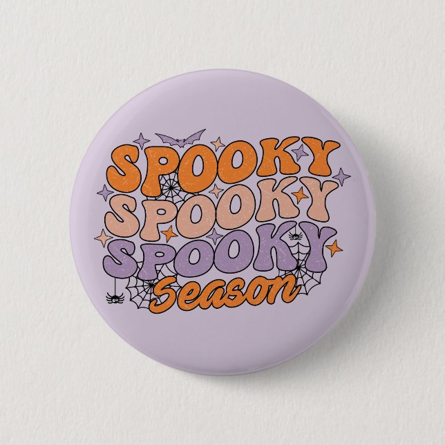 Spooky Spooky Spooky Season 6 Cm Round Badge (Front)