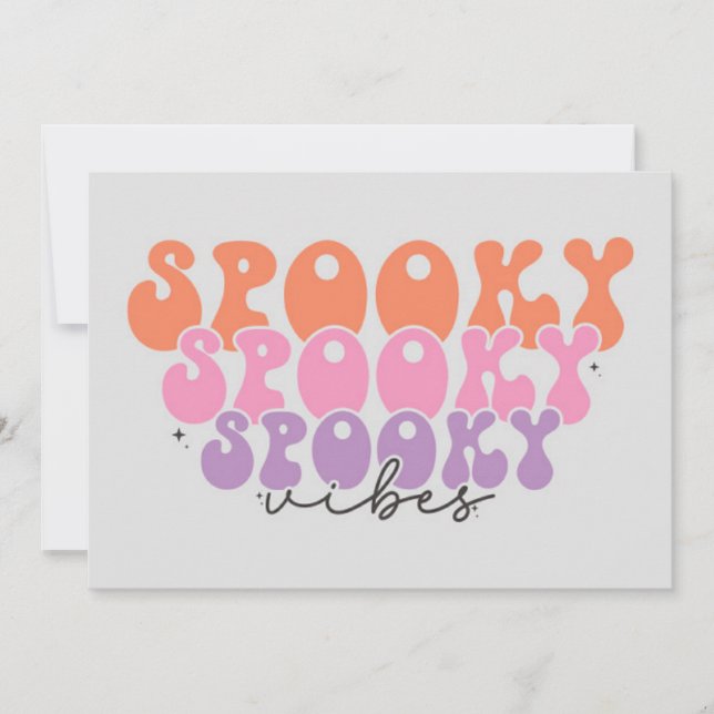 Spooky Spooky Spooky Vibes Card (Front)