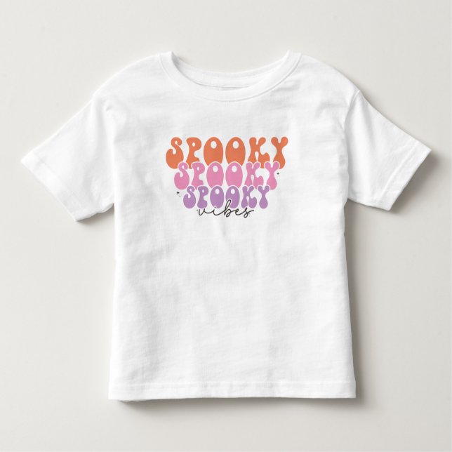 Spooky Spooky Spooky Vibes Toddler T-Shirt (Front)
