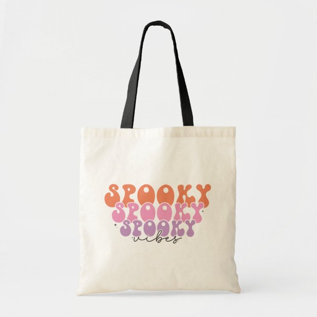 Spooky Spooky Spooky Vibes Tote Bag (Front)