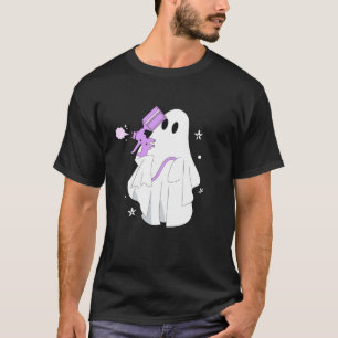 Spooky Spray Tan Artist Ghost Halloween Tanning Sa T-Shirt