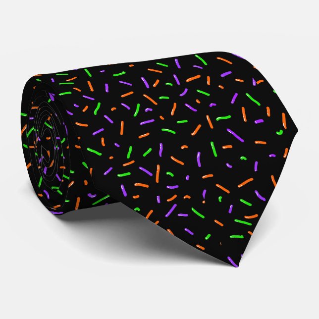 Spooky Sprinkles Tie (Rolled)