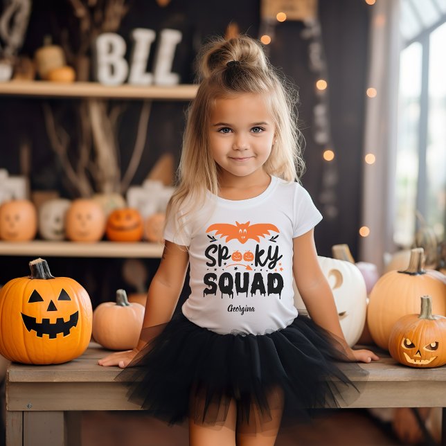 Spooky squad personalised Halloween season kids T-Shirt (Spooky squad personalized Halloween season kids T-Shirt)