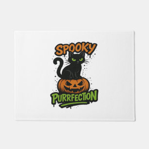 Spooky Squad Retro Halloween Design (Black Text) – Doormat
