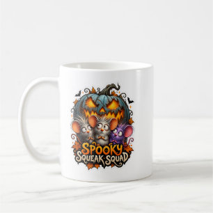 🎃🐭 Spooky Squeak Squad Halloween Mug ☕👻