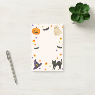 Spooky Stationery, Ghost & Pumpkin  Post-it Notes